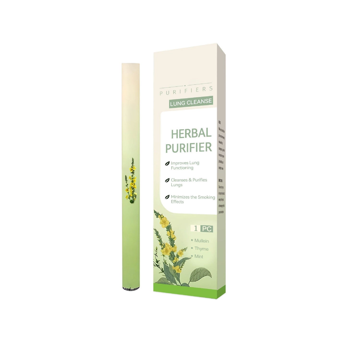 Breathe Skavix™ Mullein Relaxation Stick – Soothes Lungs, Detoxifies, Freshens Breath