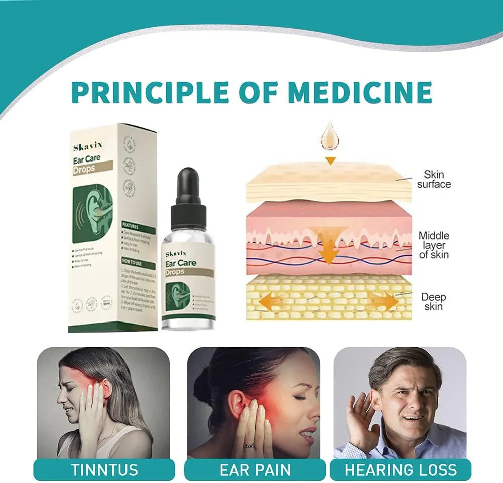 Skavix™ Ear Care Drops – Plant-Based Formula | FDA-Registered