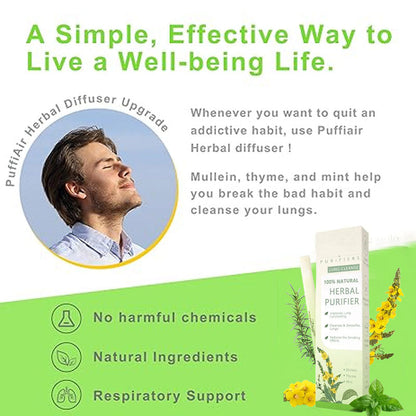 Breathe Skavix™ Mullein Relaxation Stick – Soothes Lungs, Detoxifies, Freshens Breath