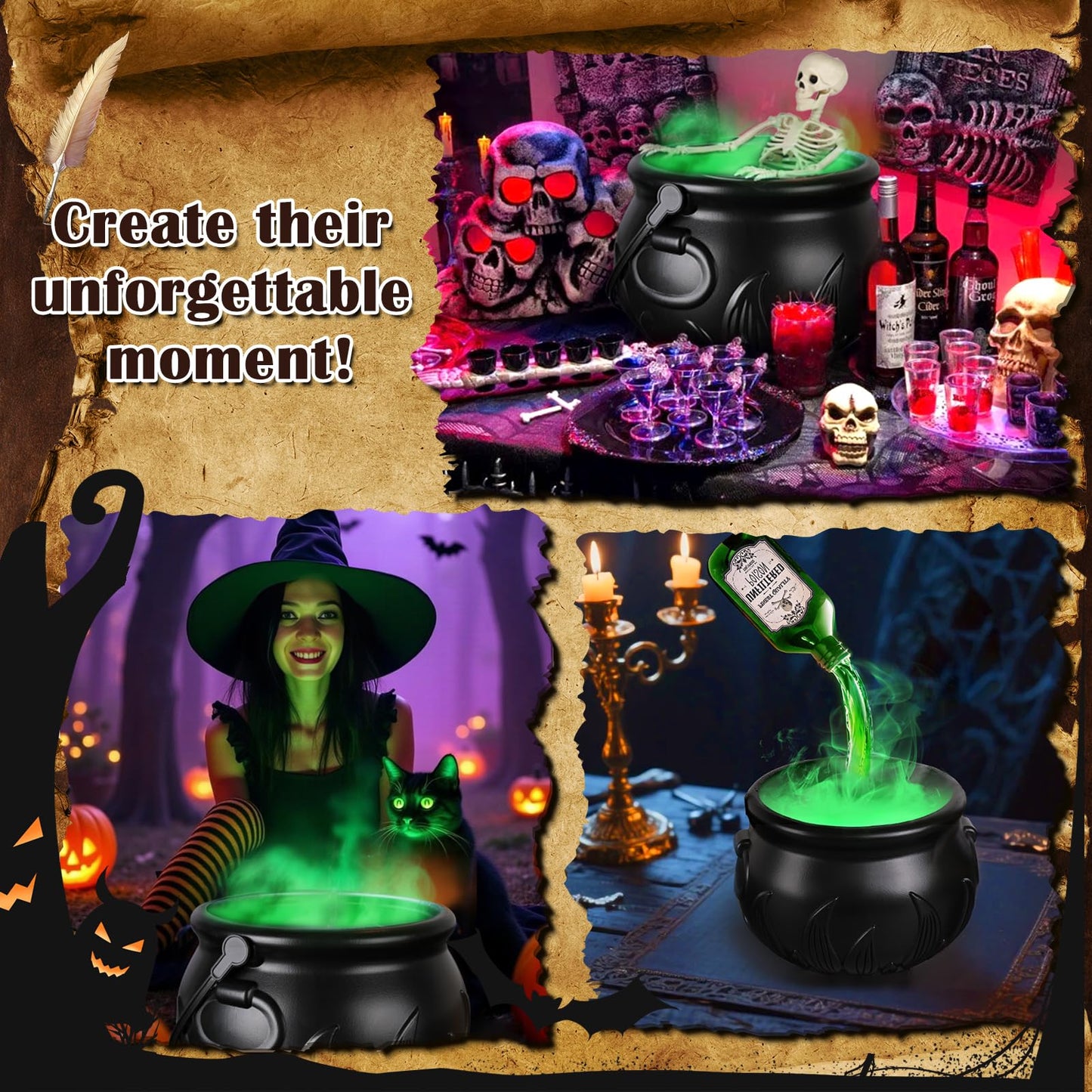 🎃DIY Floating Potion Set with Witches Cauldron and Mist Maker🧙‍♀️