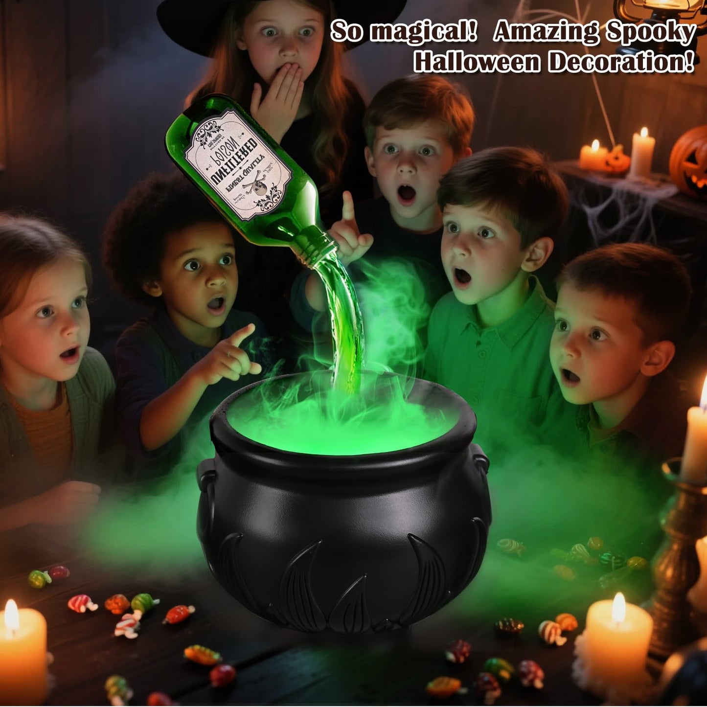 🎃DIY Floating Potion Set with Witches Cauldron and Mist Maker🧙‍♀️